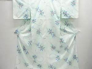 未使用品　駒絽花模様小紋着物